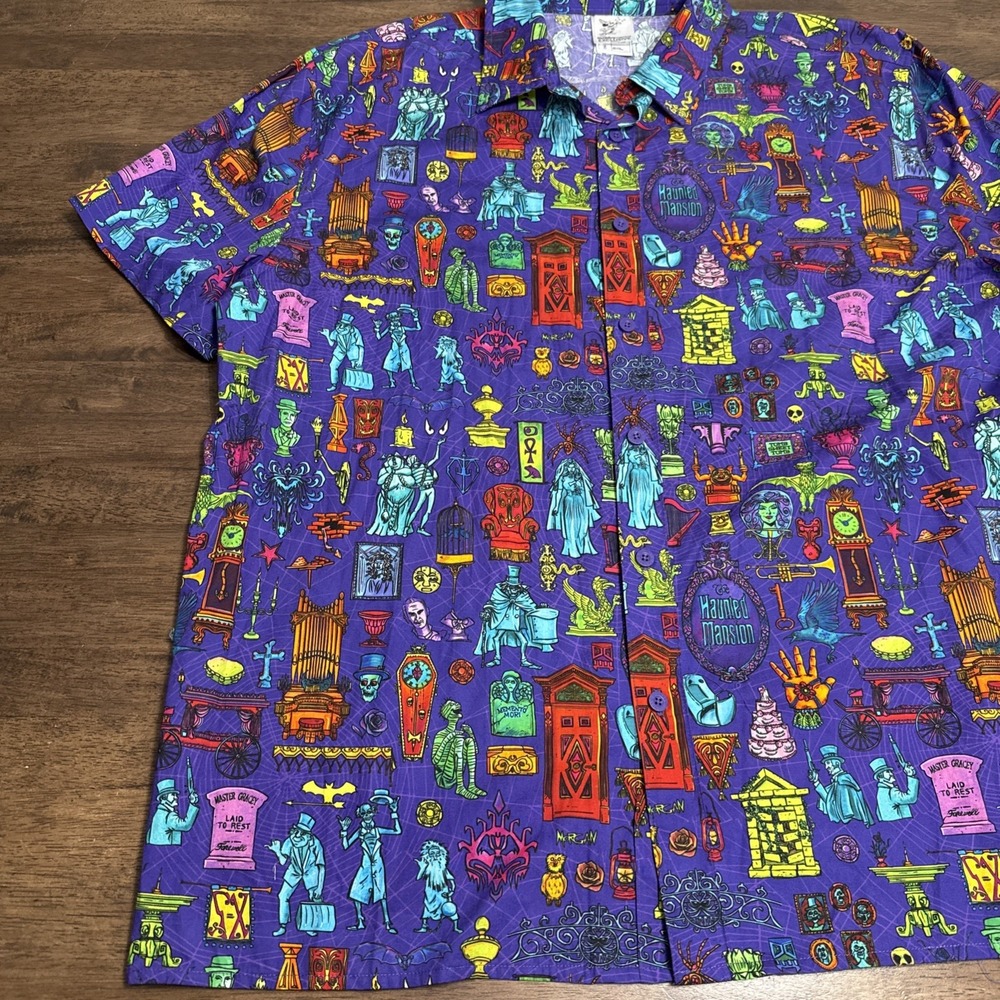 Disney Shirt Mens Imagineering‎ Exclusive Haunted Mansion Hatbox Ghost NWT XL - Picture 2 of 10